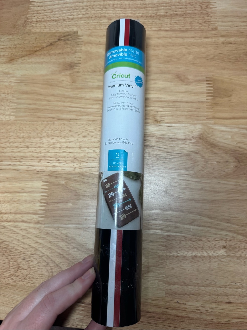Cricut Premium Vinyl Removable Matte - Black/Red/White